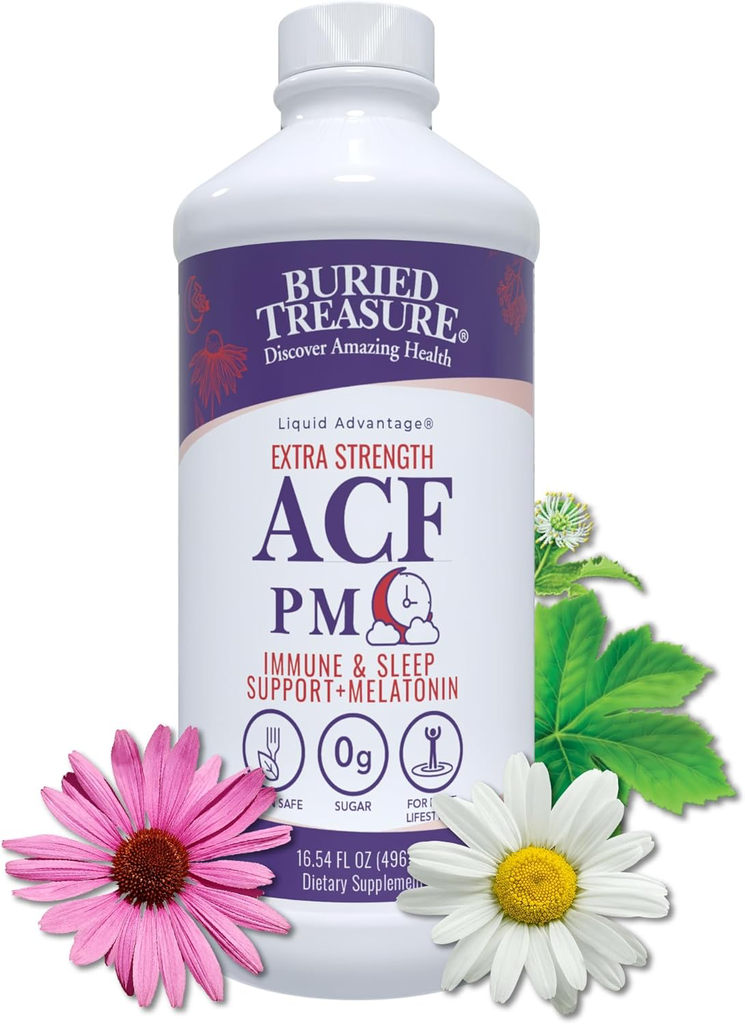[50057] Buried Treasure ACF Extra Strength PM – Liquid Supplement with Melatonin