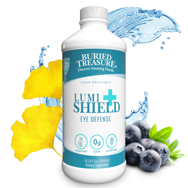 [50020] Buried Treasure Lumi Shield Plus – Liquid Supplement with Vitamin C, D, E, Zinc, Selenium, Hyaluronic Acid, and Antioxidants
