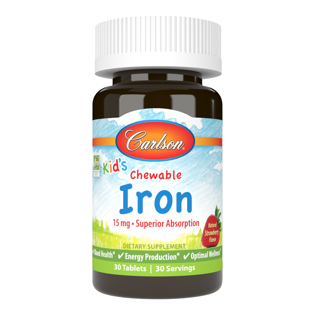 [55930] Carlson Kids Chewable Iron 15 mg 30