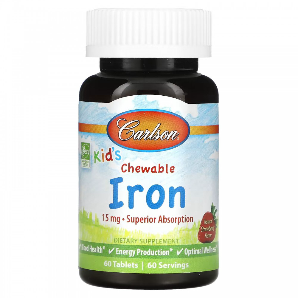 [55940] Carlson Kids Chewable Iron 15 mg 60