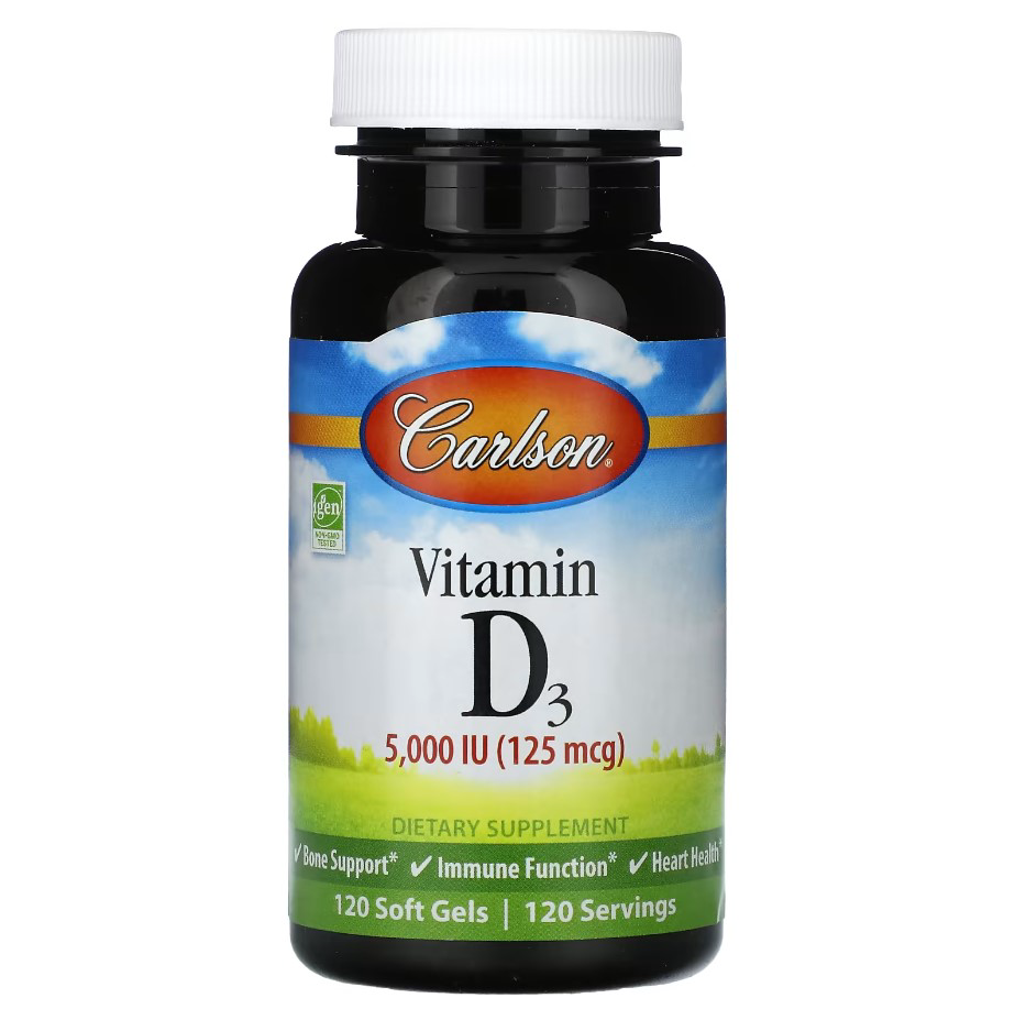 [14110] Carlson Vitamin D3 5000IU 120 SoftGels