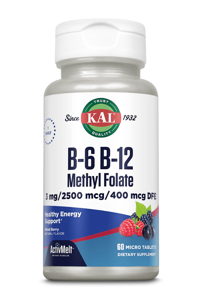 [29151] KAL B6 B12 Methyl Folate ActivMelt Mixed Berry