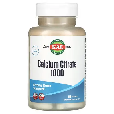 [57109] KAL Calcium Citrate 1000mg 90 tablets