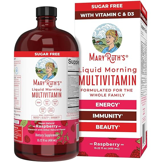 [47178] MaryRuth's Morning Multivitamin Liquid, Raspberry