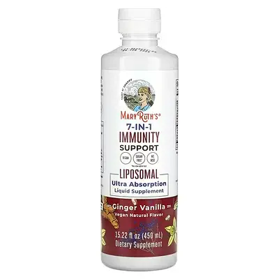 [47191] MaryRuth's, 7-in-1 Immunity Support Liposomal, Ultra Absorption, Ginger Vanilla (450 ml)