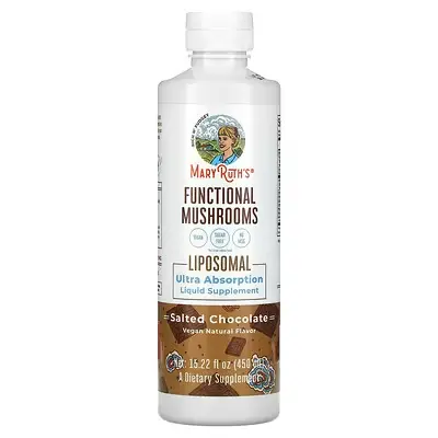 [47189] MaryRuth's, Functional Mushrooms Liposomal, Salted Chocolate, 450 ml