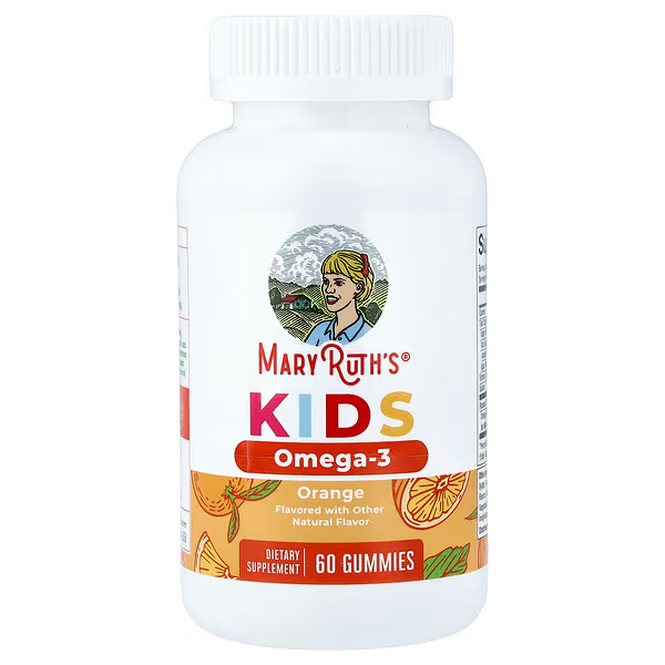 [47145] MaryRuth's, Kids Omega-3 Gummies, Ages 4+, Orange