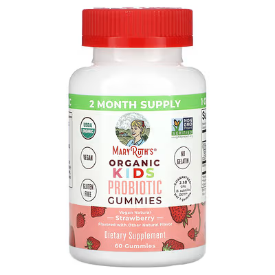 [39227] MaryRuth's, Organic Kids Probiotic Gummies, Strawberry