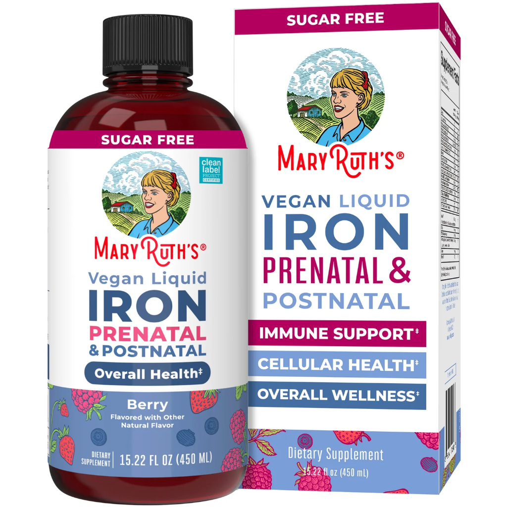 MaryRuth's, Vegan Liquid Iron Prenatal & Postnatal, Berry