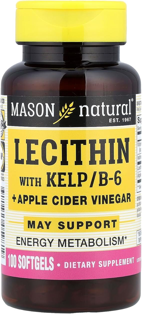 Mason Lecithin with Kelp/B6 & Apple Cider Vinegar