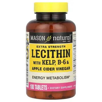 [08221] Mason Naturals Lecithin Kelp/B6 & Apple Cider Vinegar