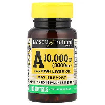 [05921] Mason Naturals Vit. A 10,000 IU from FISH OIL