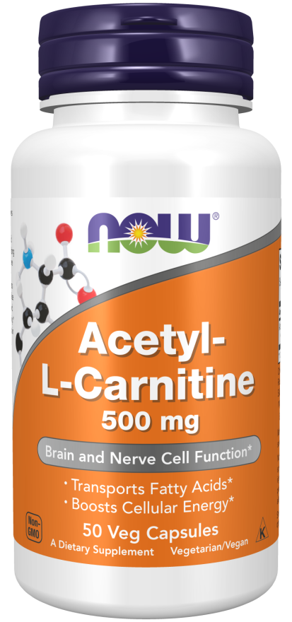 NOW Acetyl-L- Carnitine, 500 mg