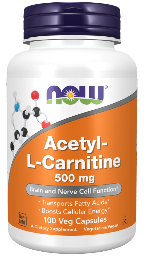 NOW Acetyl-L-Carnitine, 500 mg