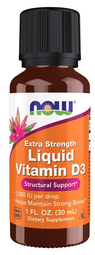 NOW Foods, Liquid Vitamin D-3, 1,000 IU