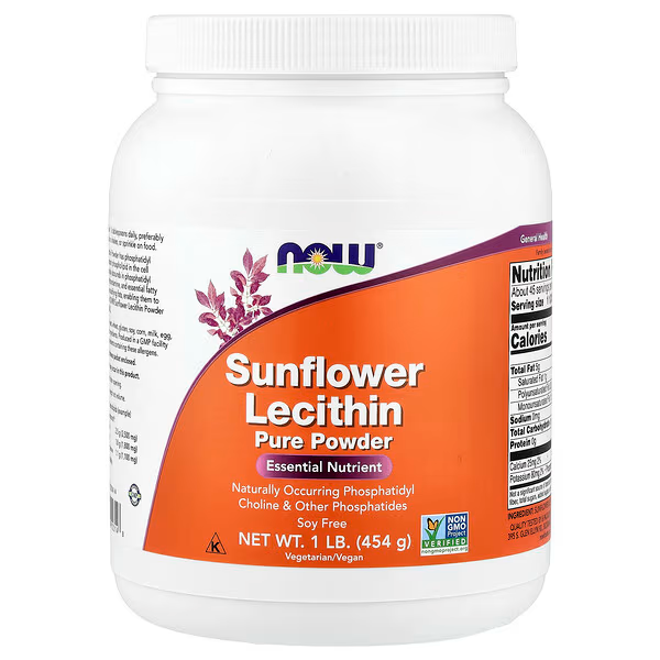 NOW Foods, Sunflower Lecithin Pure Powder