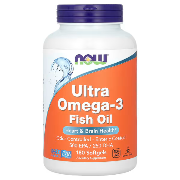 [01662] NOW Foods, Ultra Omega-3 Fish Oil, 180 Softgels