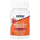 NOW Foods, Vitamin D-3, Max Potency, 50,000 IU