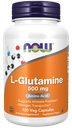 NOW L-Glutamine, 500 mg