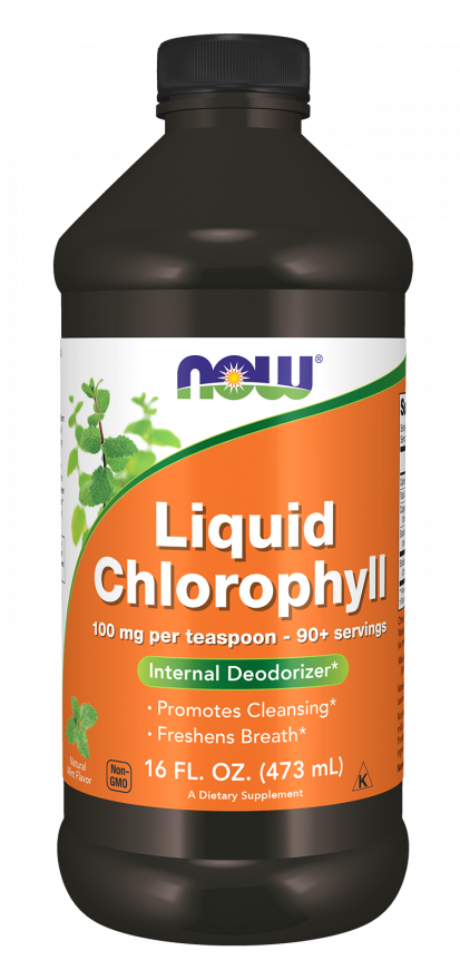 NOW Liquid Chlorophyll, Mint