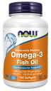(100 softgels)NOW Omega-3 Fish Oil, 1,000 mg, 180 EPA - 120 DHA