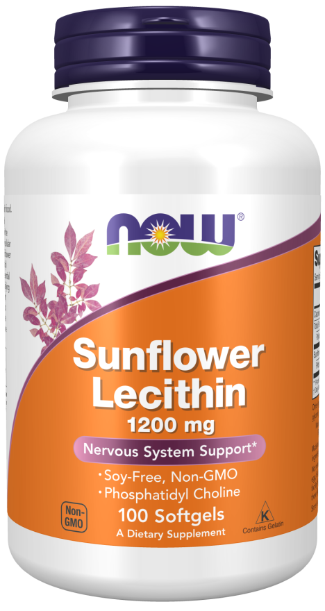 NOW Sunflower Lecithin, 1,200 mg