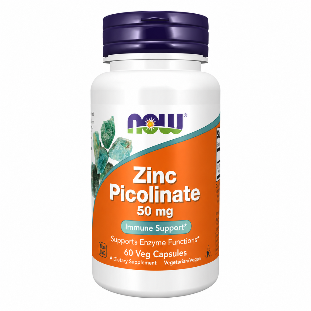 [01550] NOW Zinc Picolinate, 50 mg 60 VegCaps