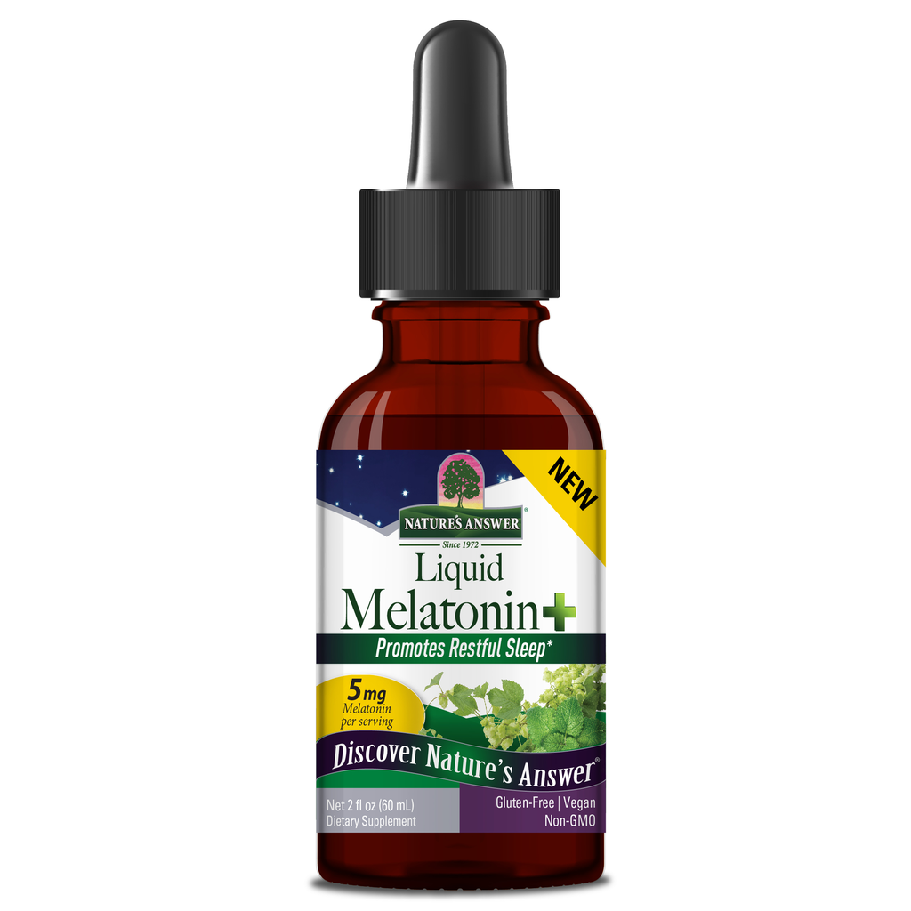 [26136] Nature's Answer Liquid Melatonin+, Natural Vanilla and Orange Cream, 5 mg