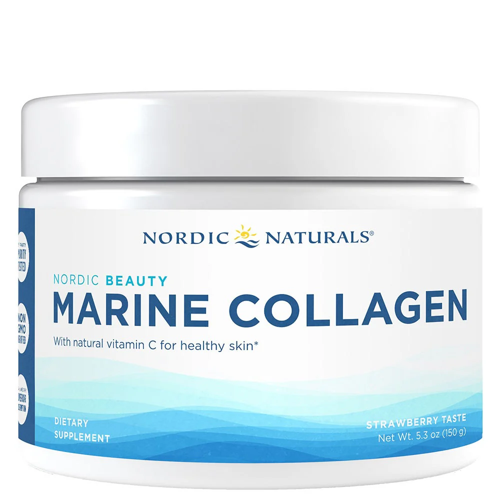 [01664] Nordic Naturals, Nordic Beauty, Marine Collagen with Vitamin C, Strawberry