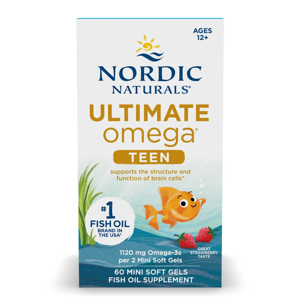 [06110] Nordic Naturals, Teen, Ultimate Omega® Fish Oil, Ages 12+, Strawberry