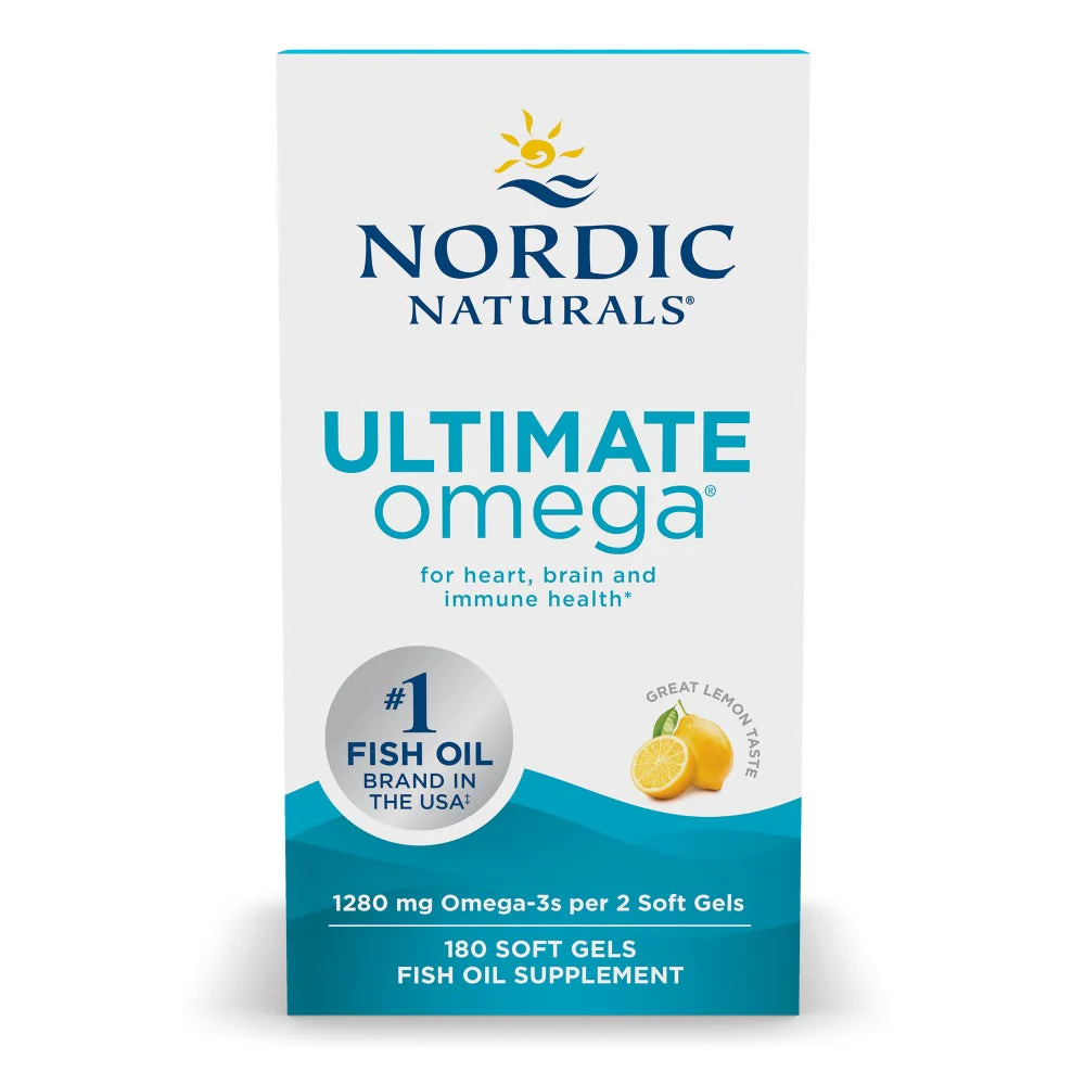 [03790] Nordic Naturals, Ultimate Omega®, Great Lemon, 180 Soft Gels