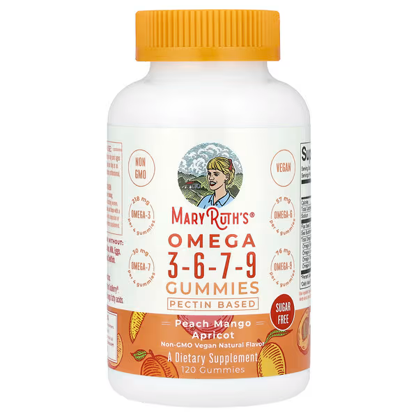 [70012] Omega 3-6-7-9 Gummies, Peach Mango & Apricot