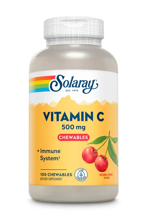 [04490] Solaray C, Chewable, Cherry (Btl-Plastic) 500mg