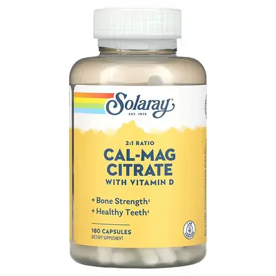 [88450] Solaray Calcium & Magnesium w/ D-3 Citrate 2:1