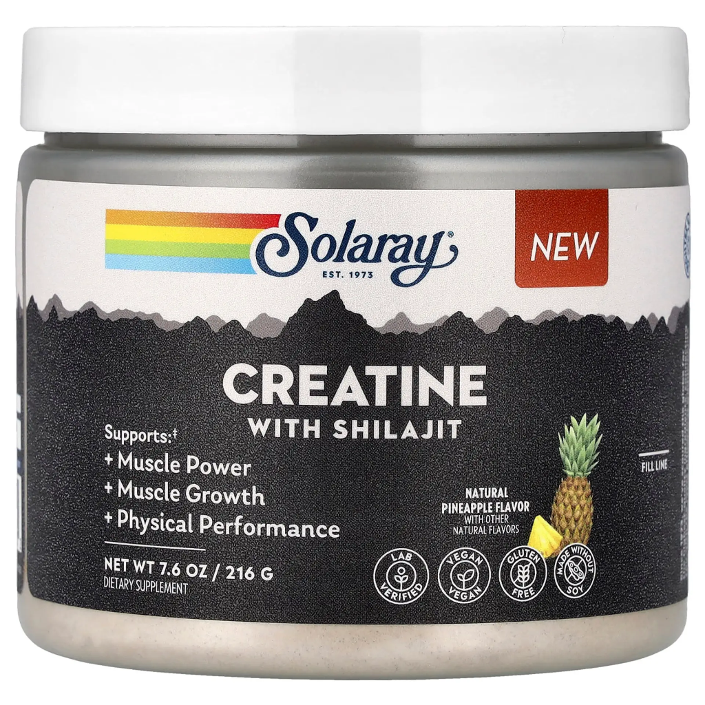 Solaray Creatine with Shilajit 7.6 oz (216 g)