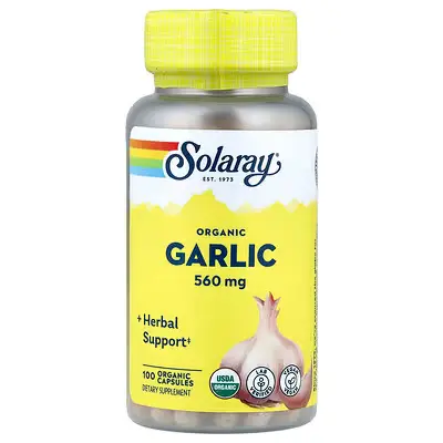 [19285] Solaray Garlic Bulb Organically Grown 560mg