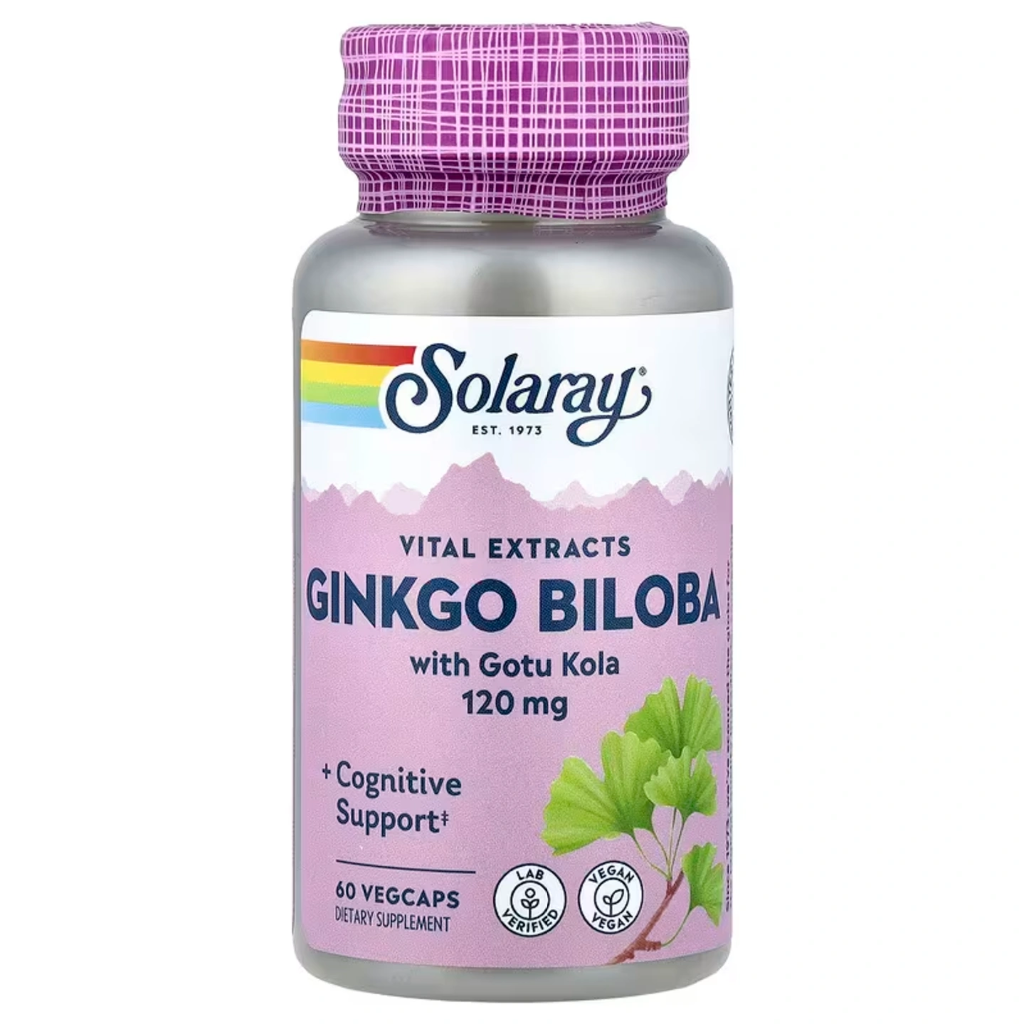 [03604] Solaray Ginkgo Biloba With Gotu Kola 120mg