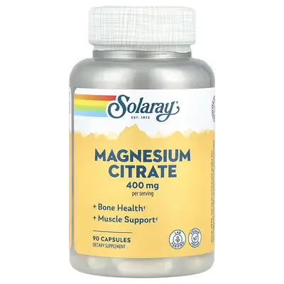 [46301] Solaray Magnesium Citrate 400mg 90VegCap