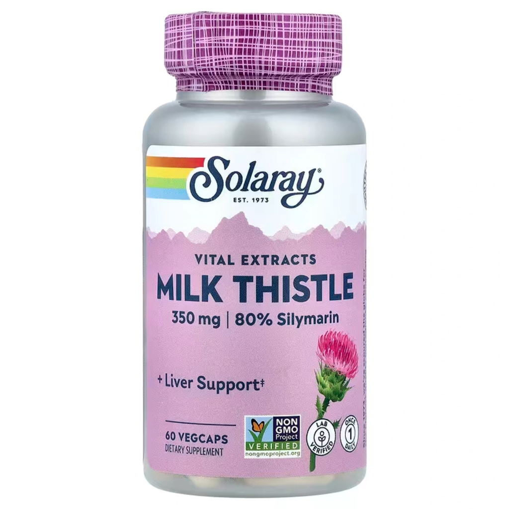 [03703] Solaray Milk Thistle Seed Extract, One 350mg
