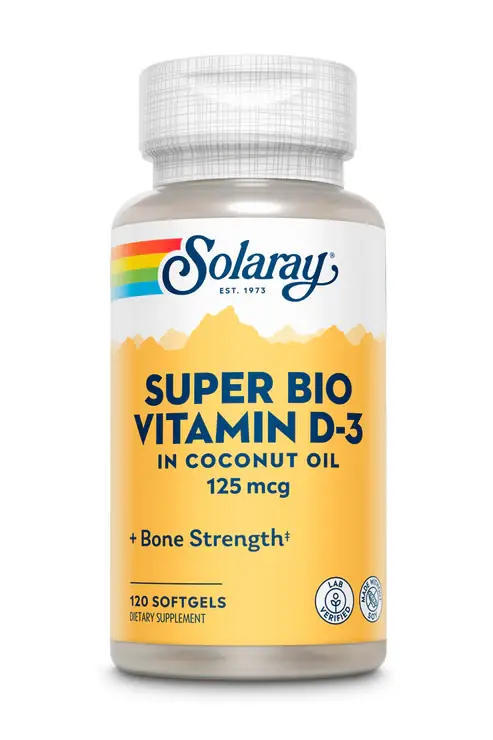 [69755] Solaray Super Bio D3 Coconut Oil 125mcg