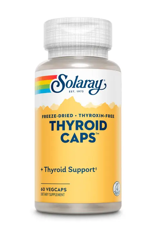[05210] Solaray Thyroid Caps, Freeze-Dried Raw 500mg