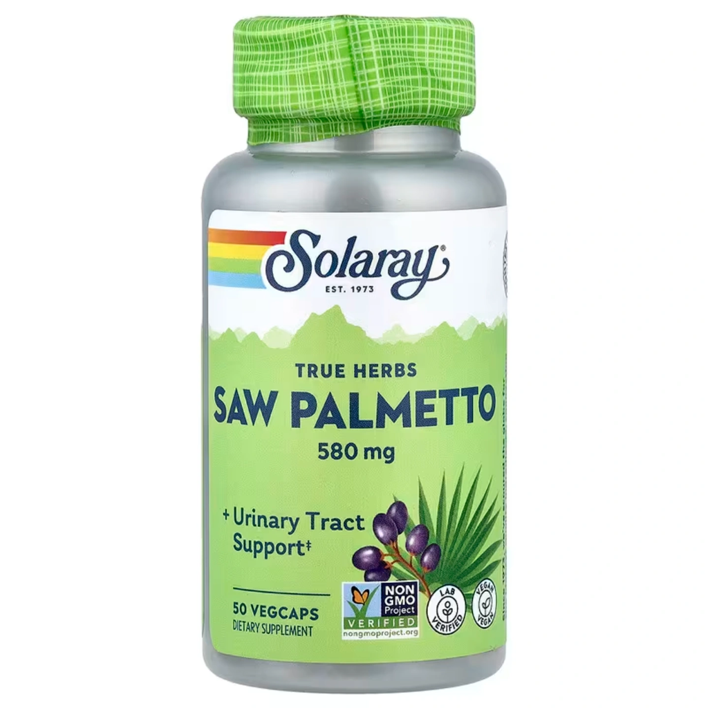 [01549] Solaray True Herbs Saw Palmetto Berry 580mg