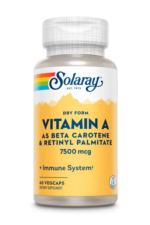 [04130] Solaray Vitamin A, Dry Form 7500mcg