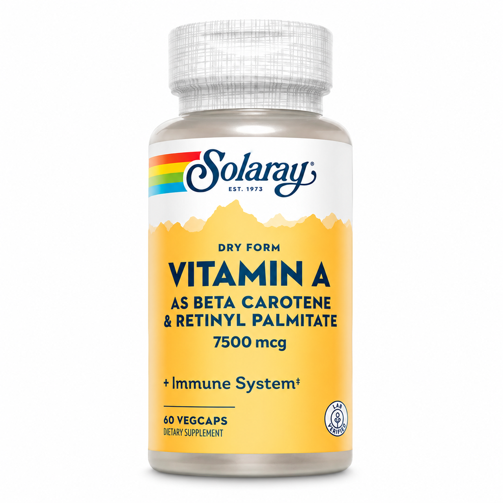 [04130] Solaray Vitamin A, Dry Form 7500mcg