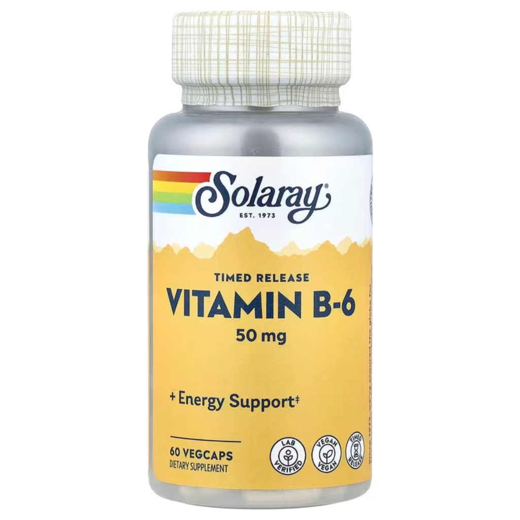 [12740] Solaray, Timed Release, Vitamin B-6, 50 mg