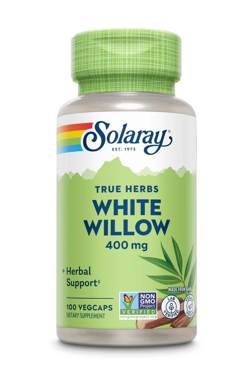 [01660] Solaray, True Herbs, White Willow, 400 mg