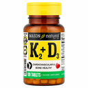 Mason Natural, Vitamin K2 + D3