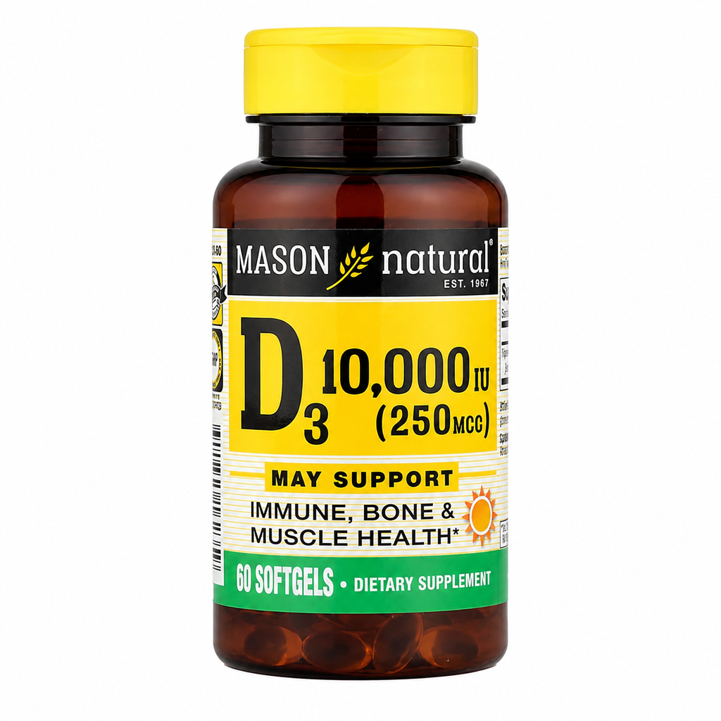 [16235] Mason Natural, Vitamin D3, 250 mcg (10,000 IU)