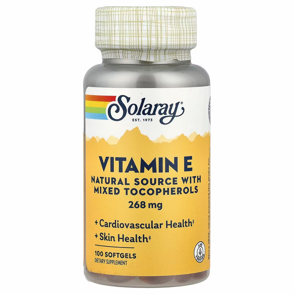 [04163] Solaray, Vitamin E, 268mg (100 softgels)