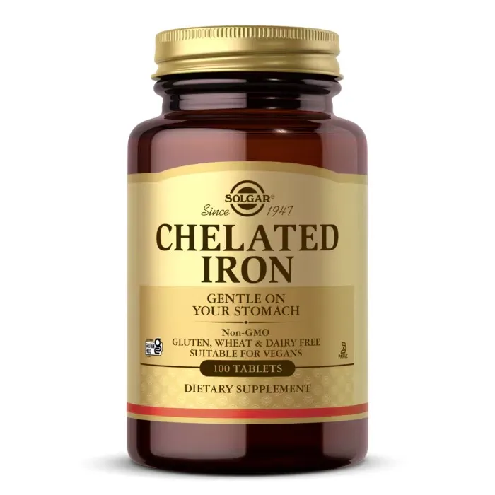 [00680] Solgar, Chelated Iron, (25 mg per Tablet)